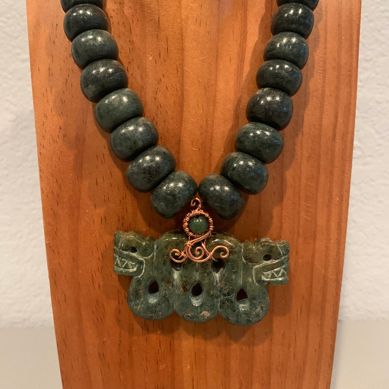 Necklace - Guatamala Jade Quetzalcoatl 30