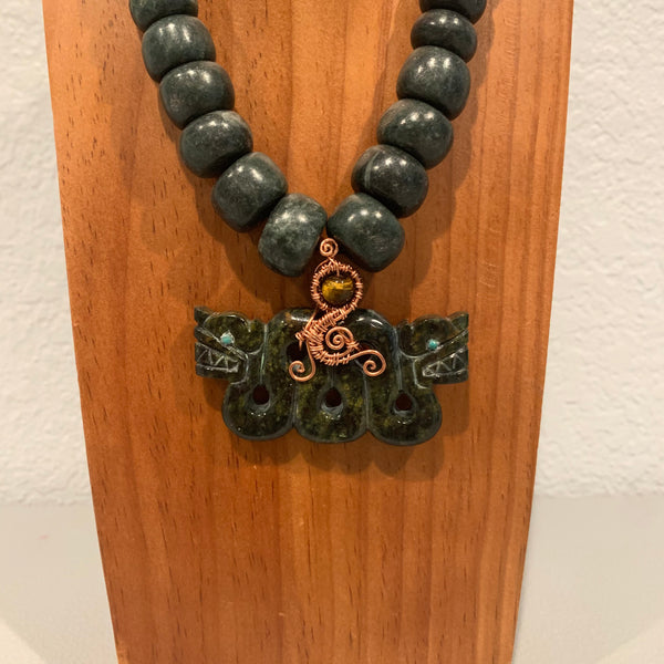 Necklace - Guatamala Jade Quetzalcoatl 15