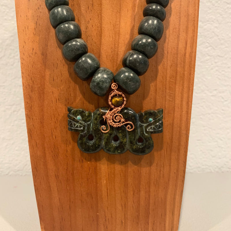 Necklace - Guatamala Jade Quetzalcoatl 15