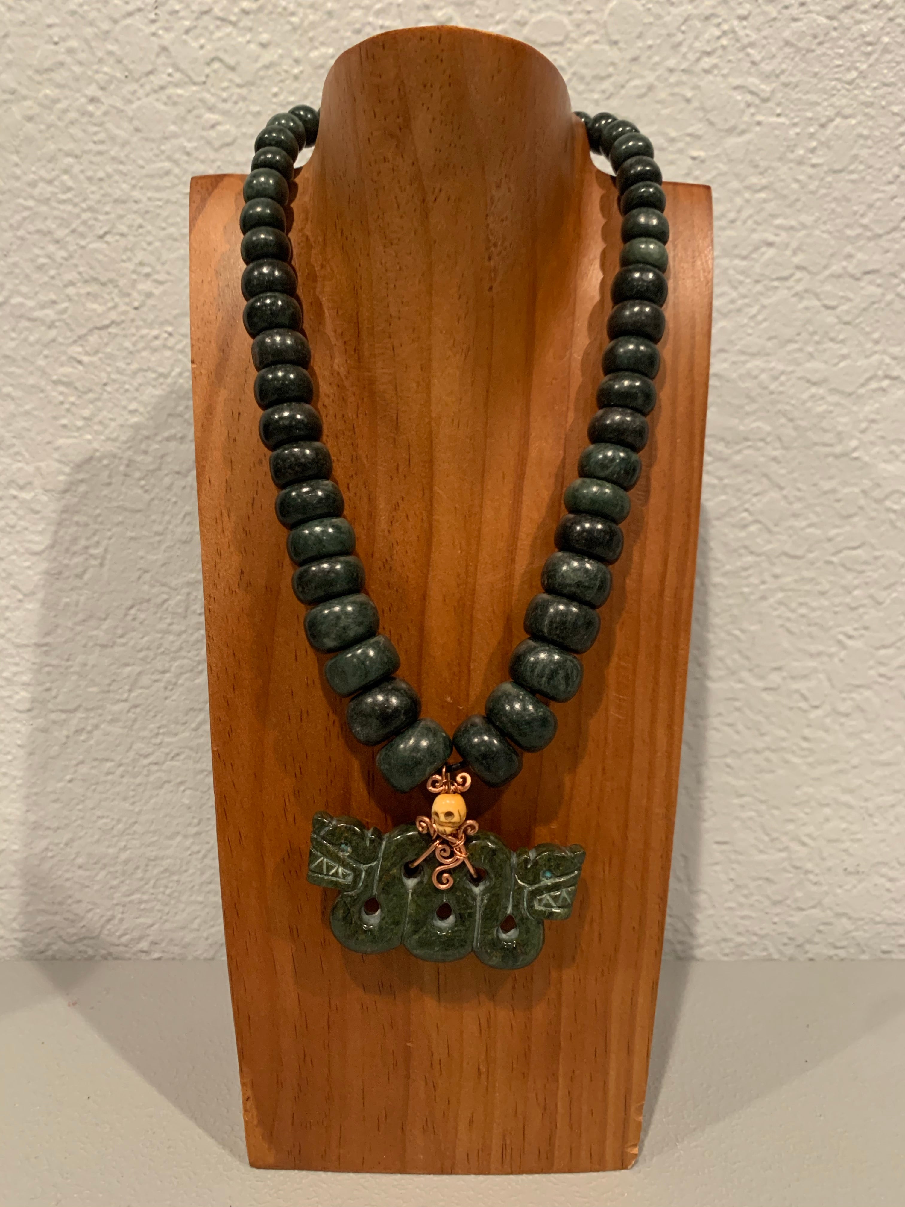 Necklace - Guatamala Jade Quetzalcoatl 19