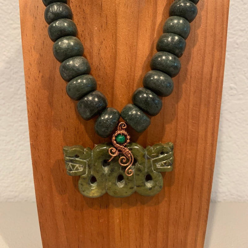 Necklace - Guatamala Jade Quetzalcoatl 37