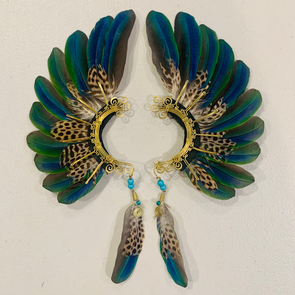 Feather wing cuff Earrings 860