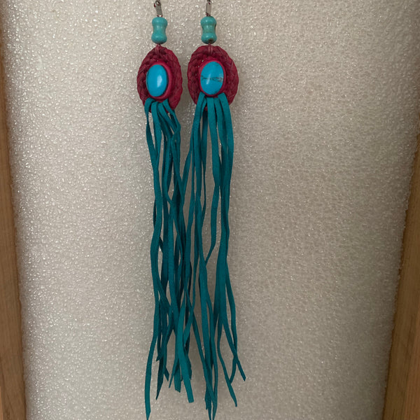Leather Earrings 9