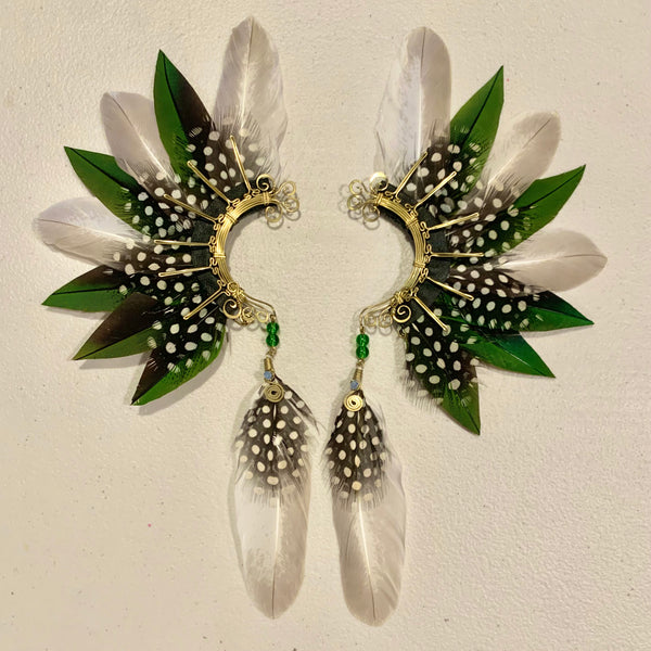 Feather wing cuff Earrings 737