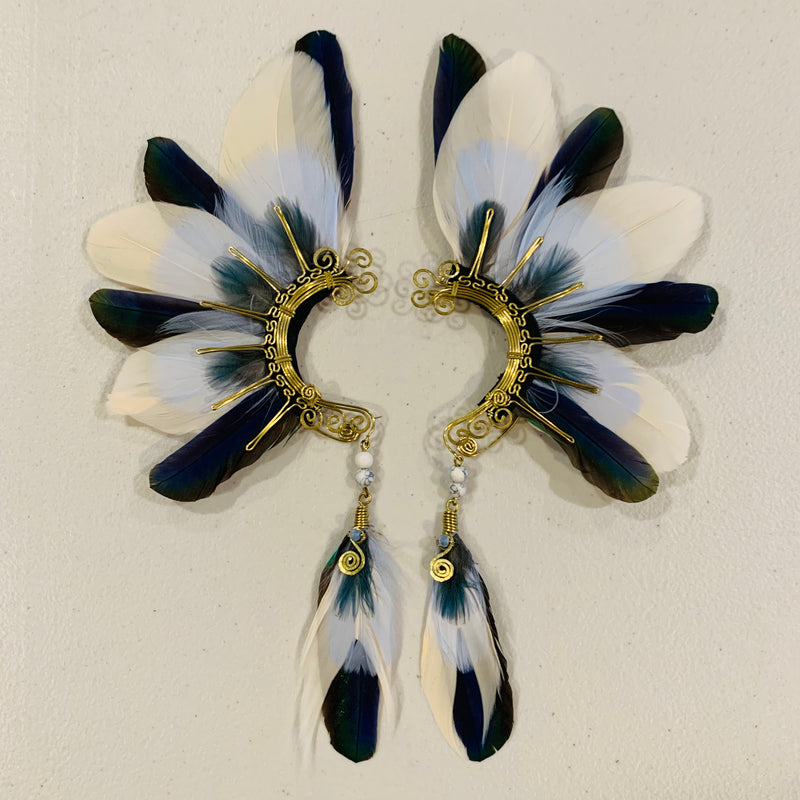 Feather wing cuff Earrings 879