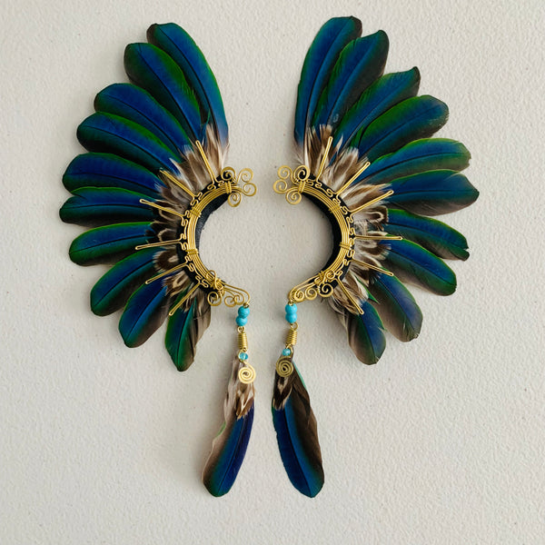 Feather wing cuff Earrings 852