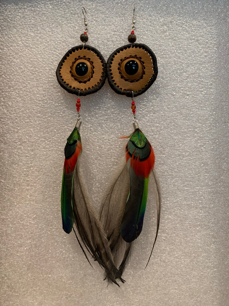 Leather n Feather Earrings 60