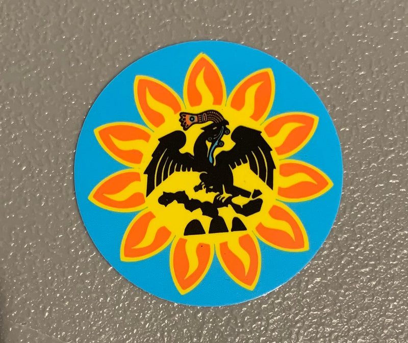 Sticker - Mexica Flag 3”