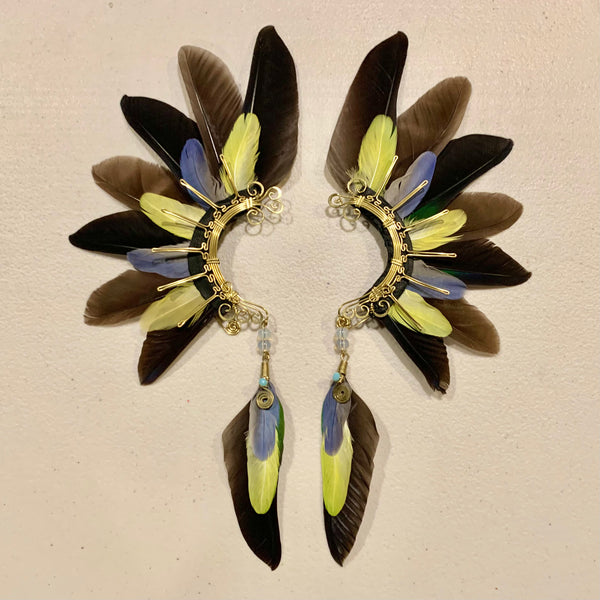Feather wing cuff Earrings 736