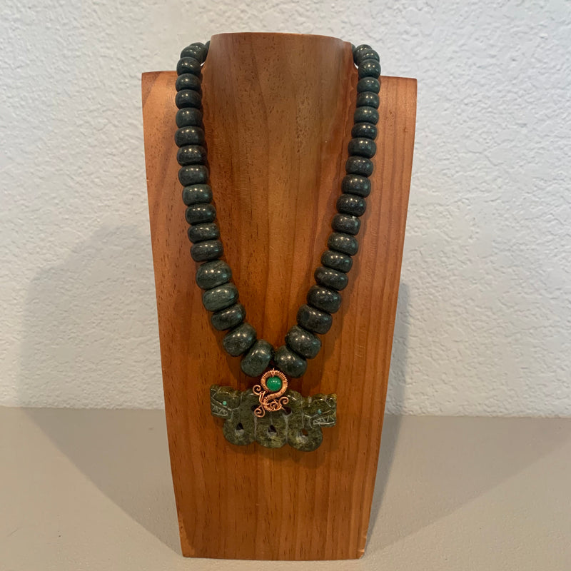 Necklace - Guatamala Jade Quetzalcoatl 24