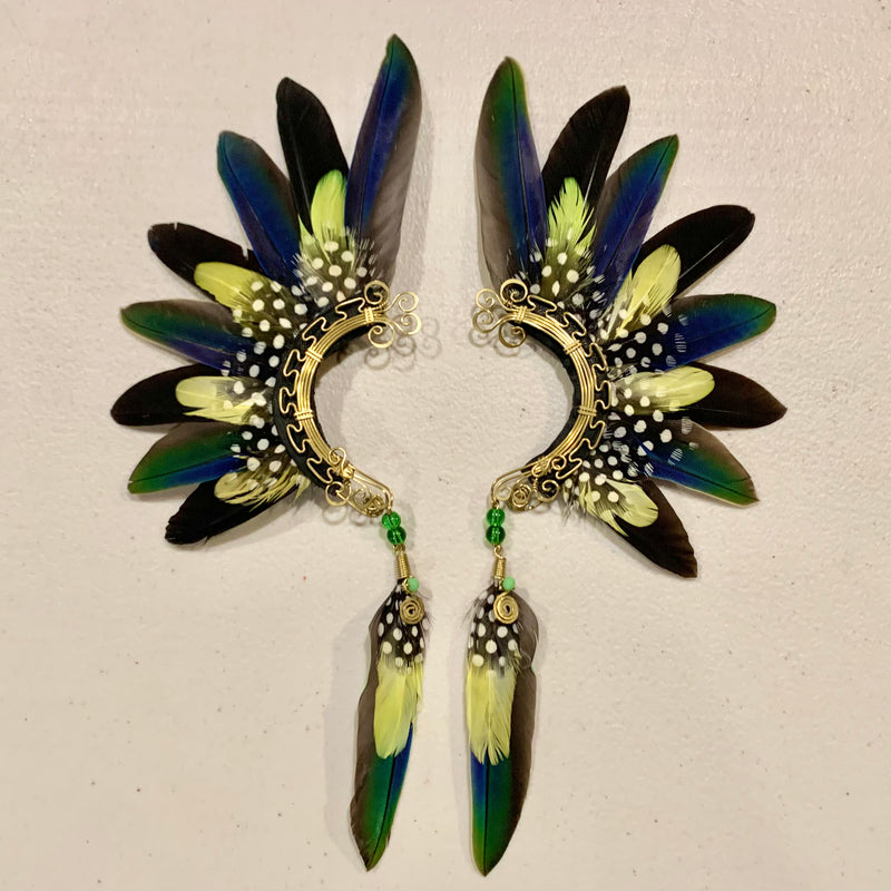 Feather wing cuff Earrings 727