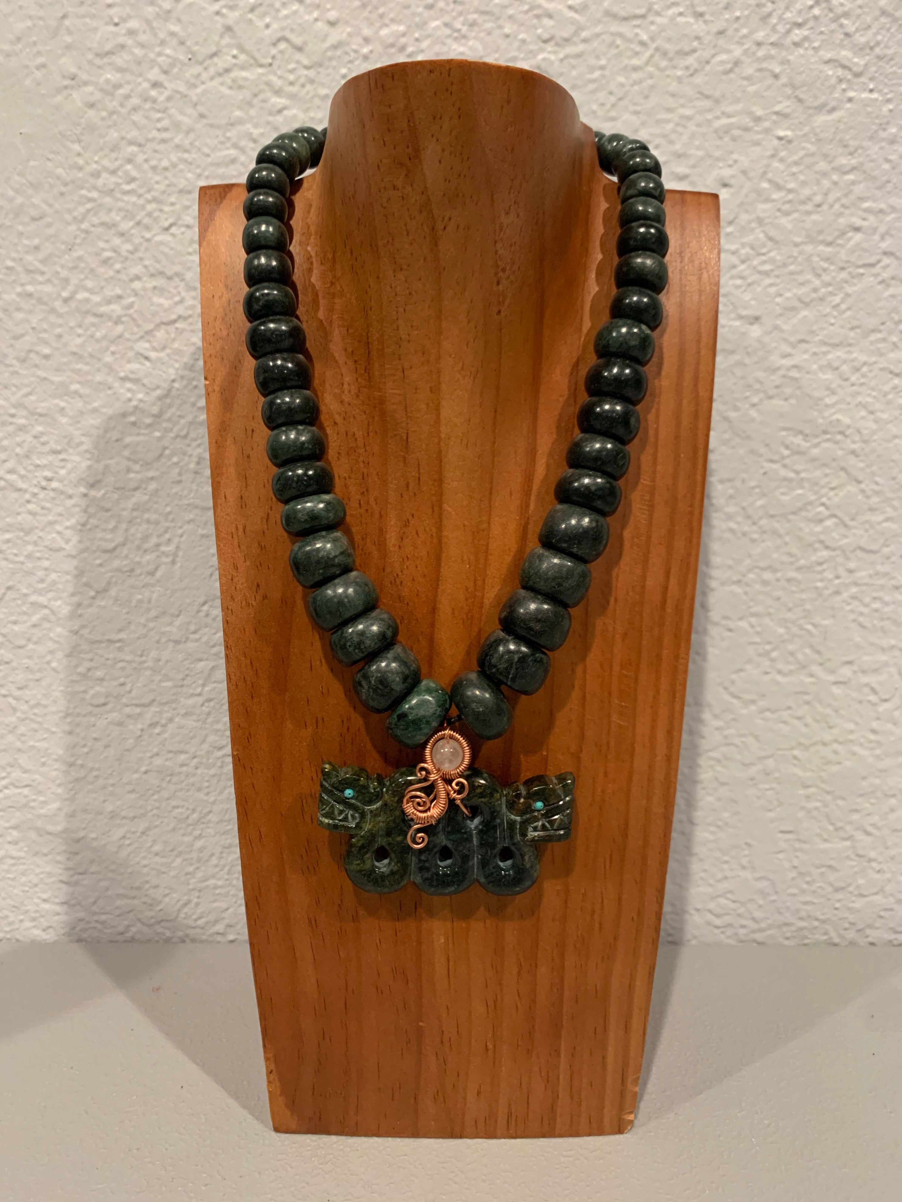 Necklace - Guatamala Jade Quetzalcoatl 17