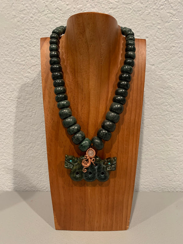 Necklace - Guatamala Jade Quetzalcoatl 17