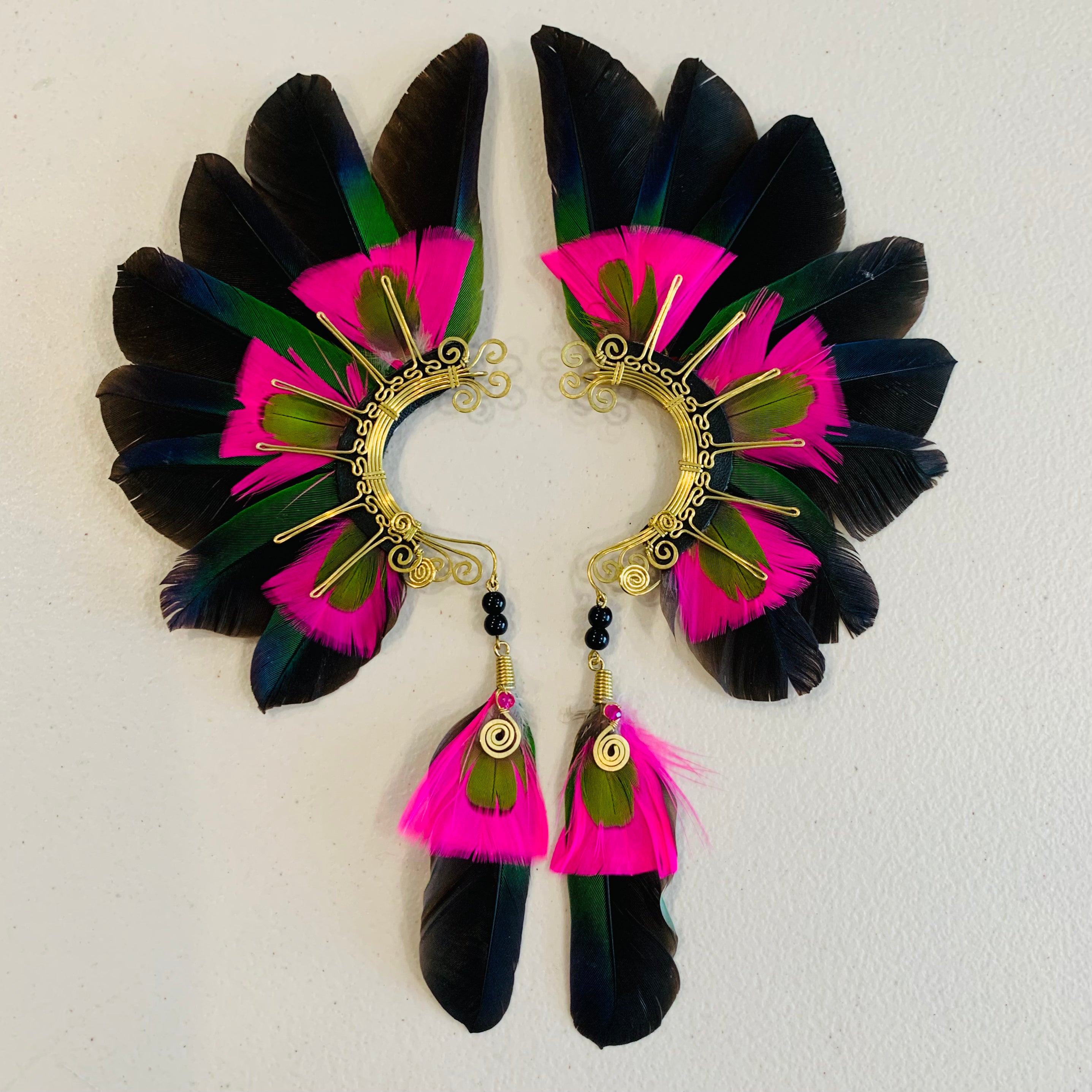 Feather wing cuff Earrings 887