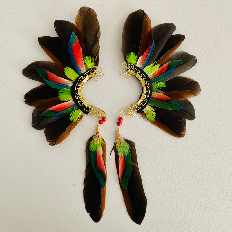 Feather wing cuff Earrings 773