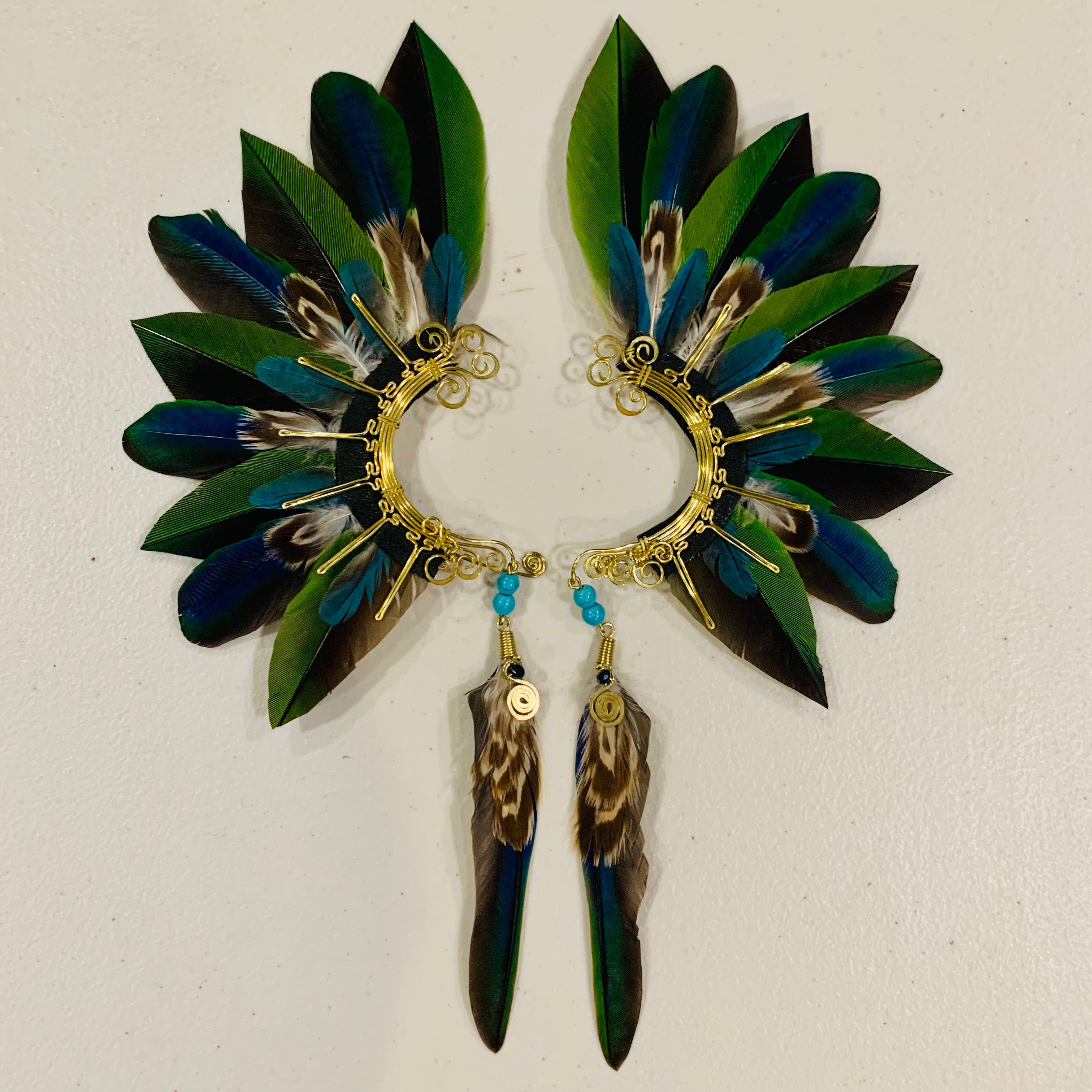 Feather wing cuff Earrings 821