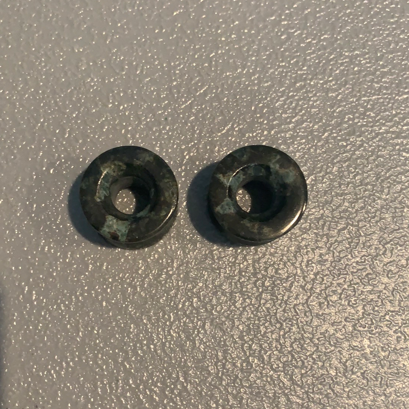 Earrings Jade plugs 15/16”