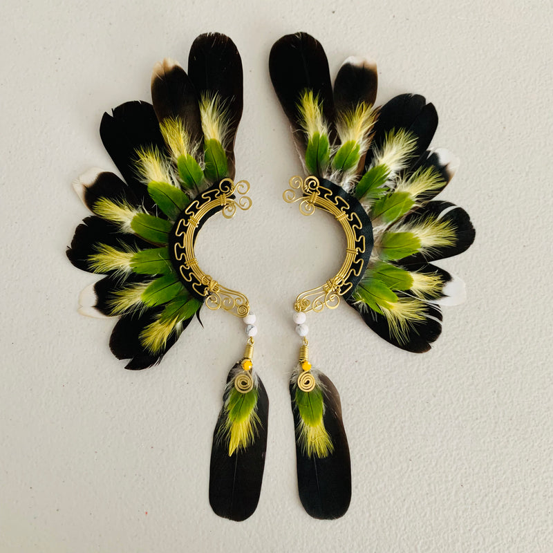 Feather wing cuff Earrings 775