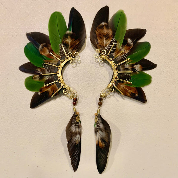 Feather wing cuff Earrings 725