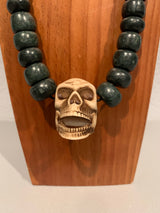 Necklace - Guatamala Jade & Skull 2