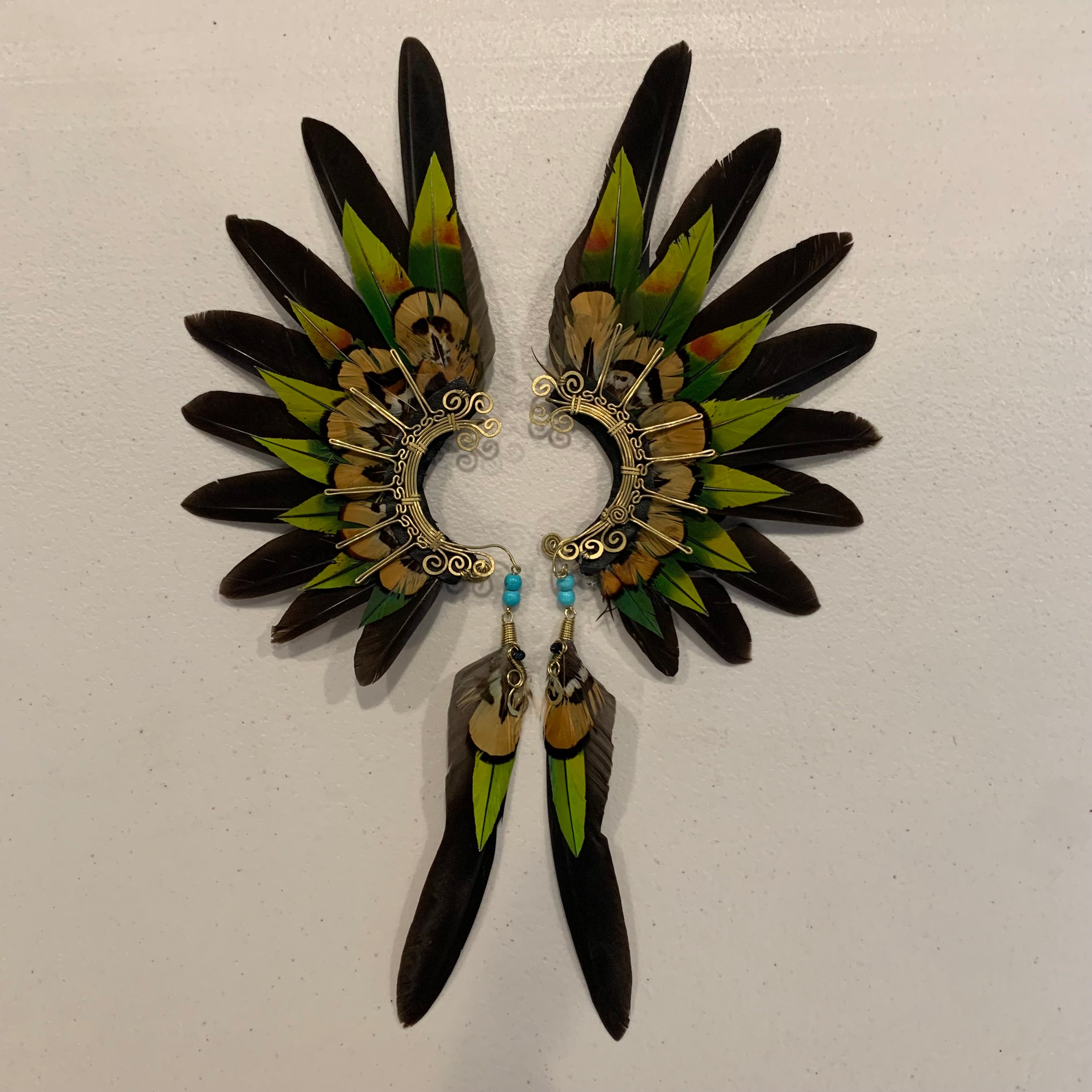 Feather wing Earrings 458