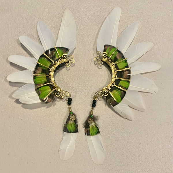 Feather wing cuff Earrings 756