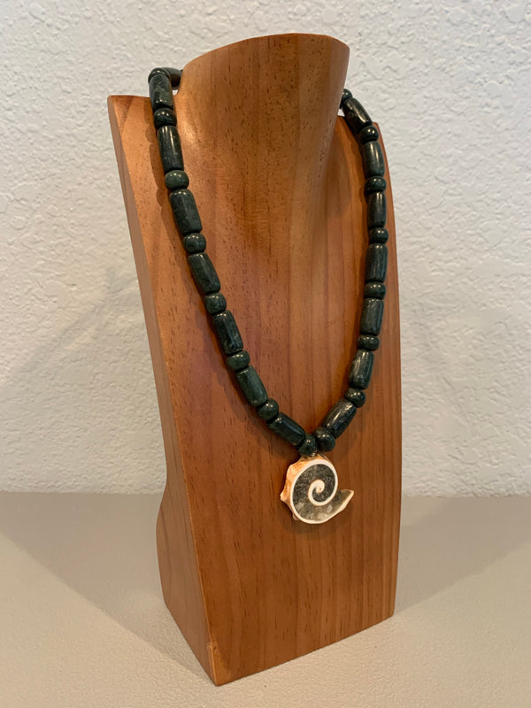 Necklace - Guatamala Jade & Caracol 2