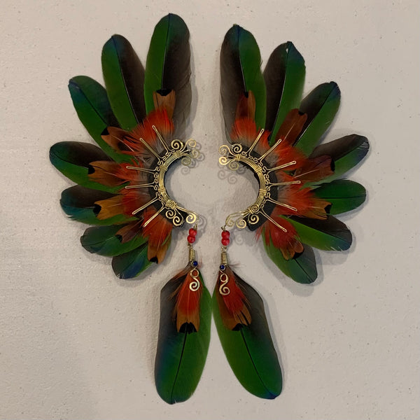 Feather wing Earrings 488