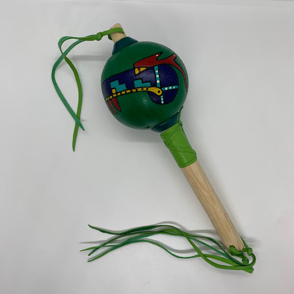 Aztec Dance Rattle painted 31