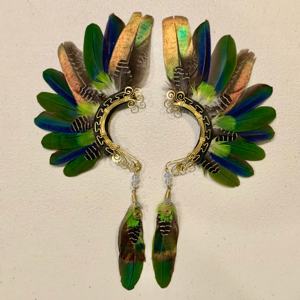 Feather wing cuff Earrings 707