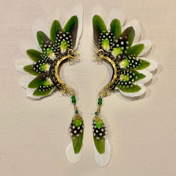 Feather wing cuff Earrings 716