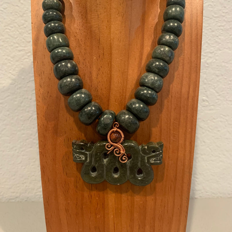 Necklace - Guatamala Jade Quetzalcoatl 36