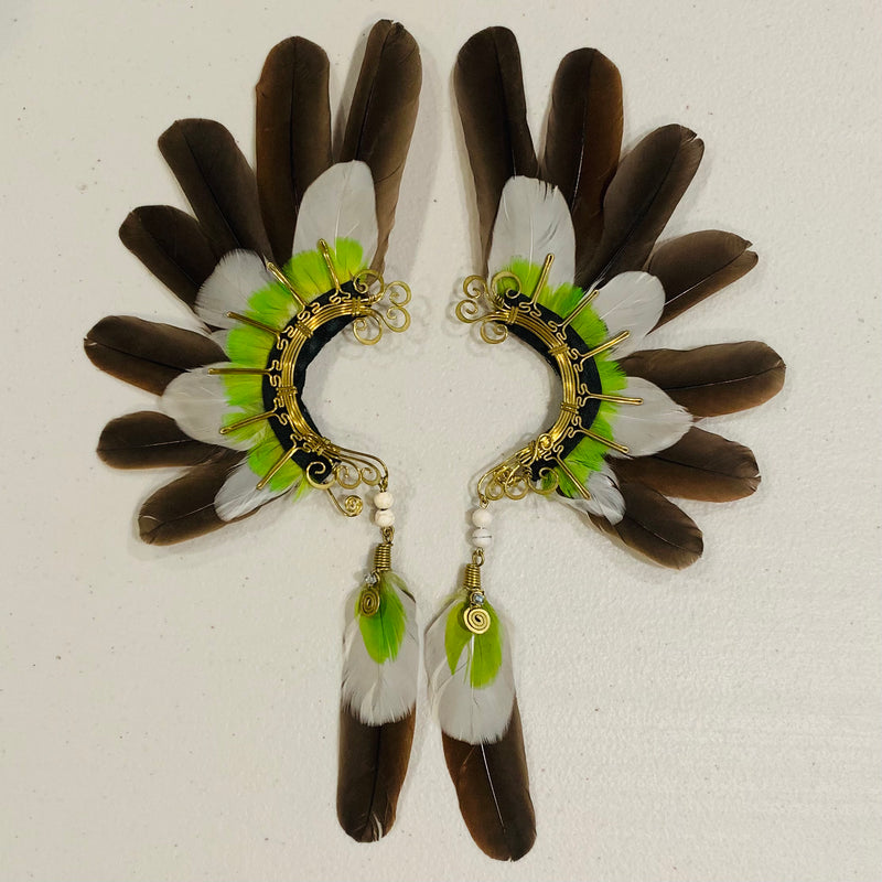 Feather wing cuff Earrings 627