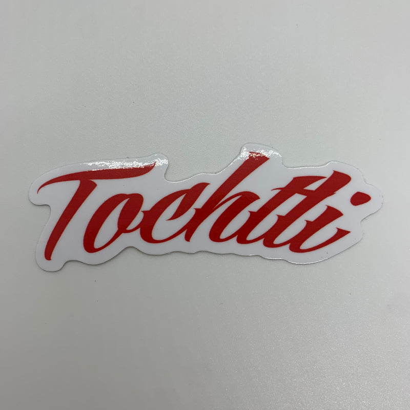 Sticker - Tochtli logo red 4”