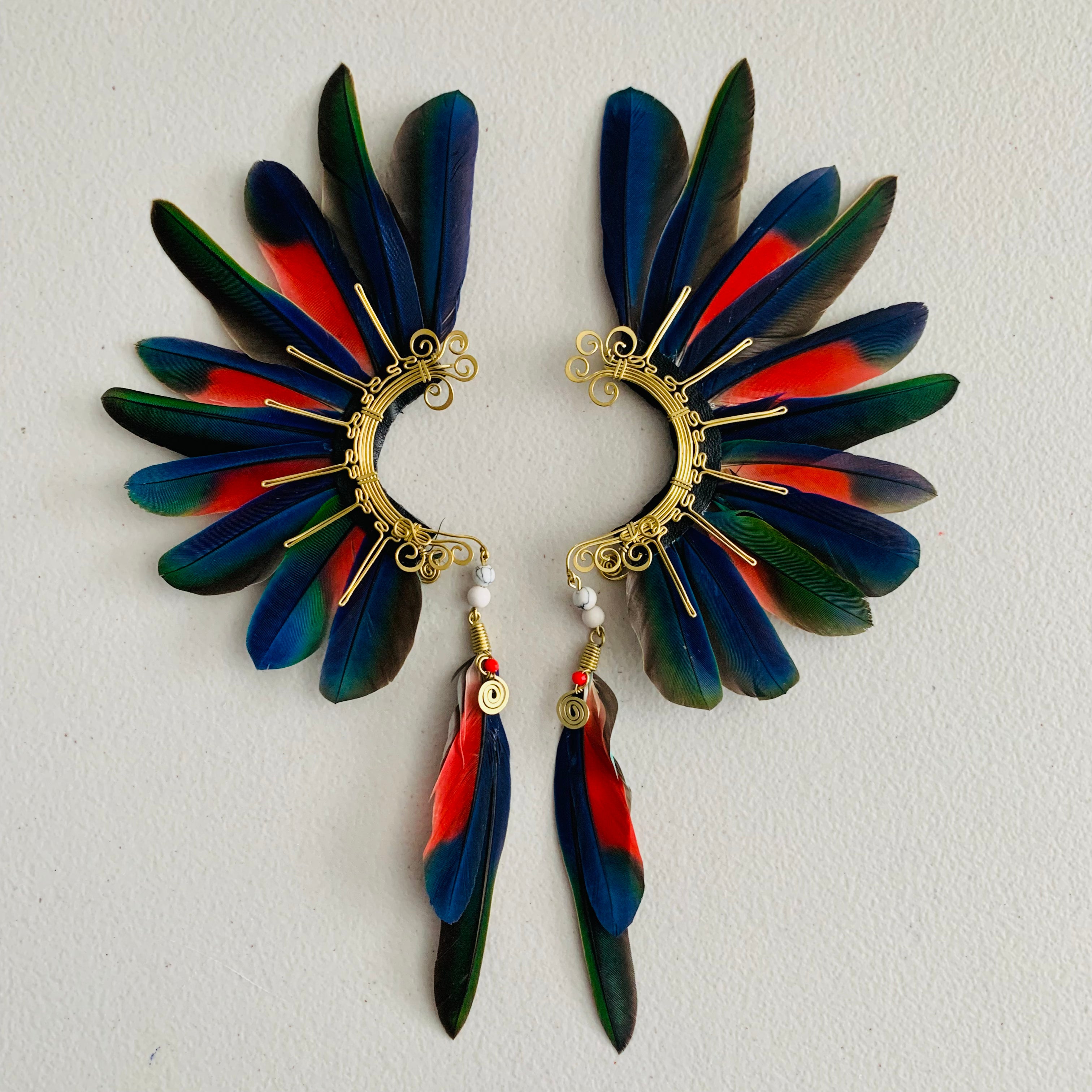 Feather wing cuff Earrings 845