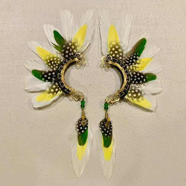Feather wing cuff Earrings 734