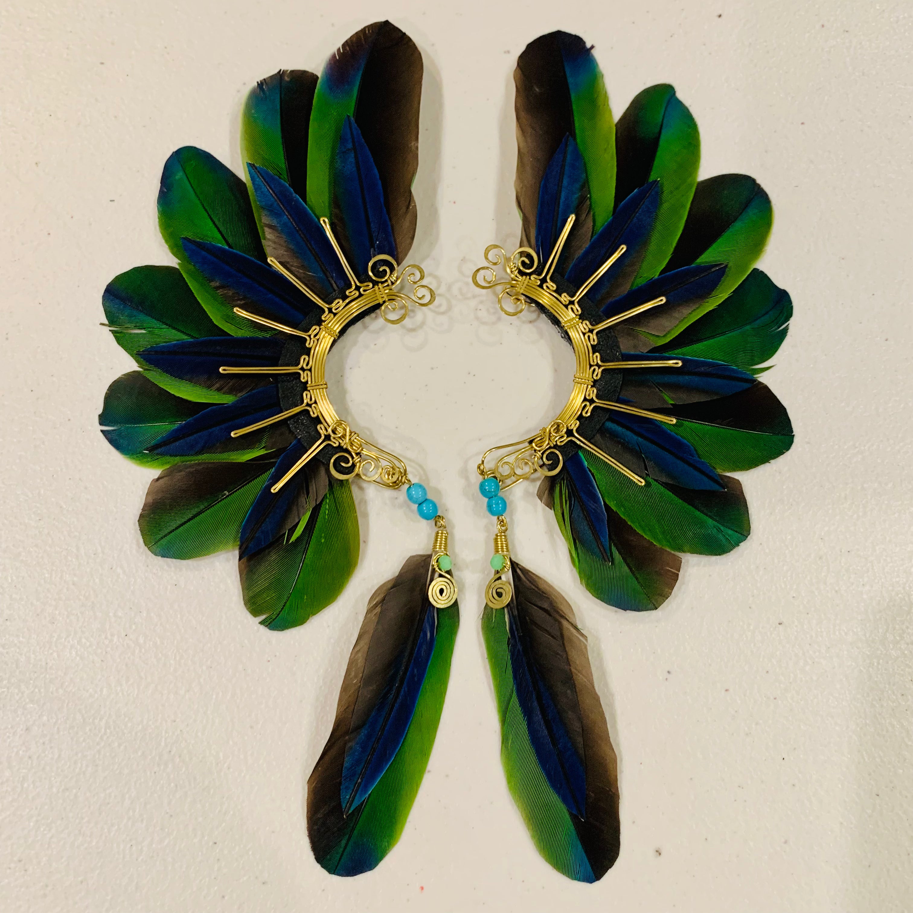 Feather wing cuff Earrings 803
