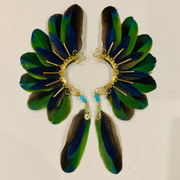 Feather wing cuff Earrings 803