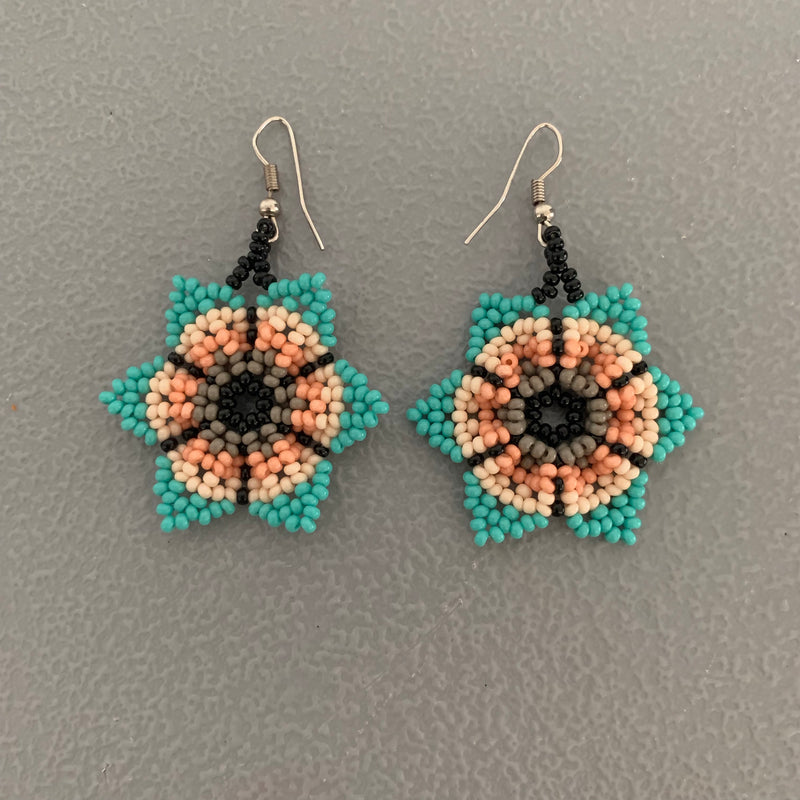 Beaded flower Earrings 2