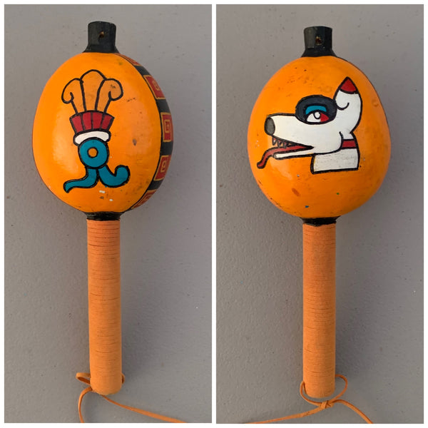 Aztec Dance Rattle painted 2