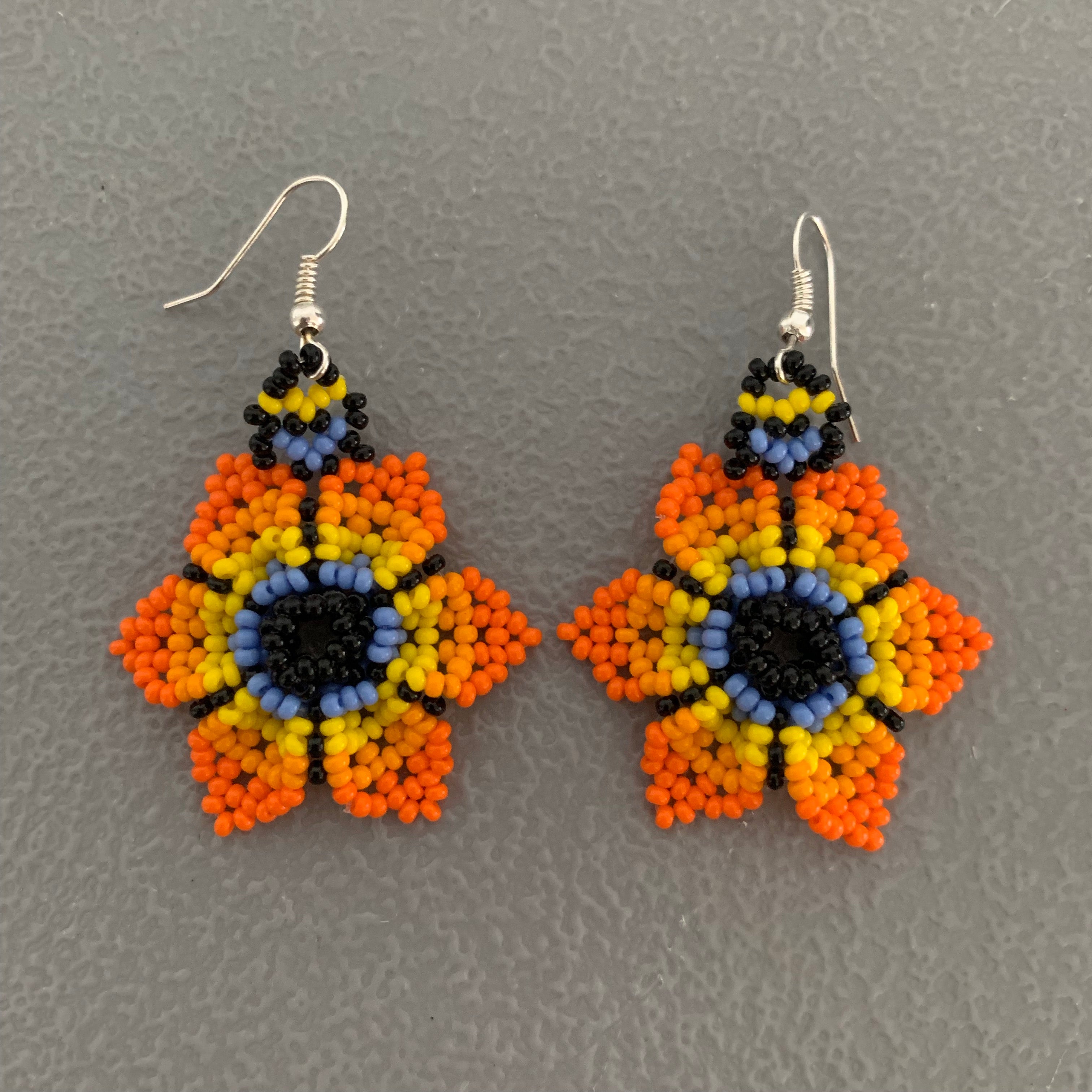 Beaded flower Earrings 6