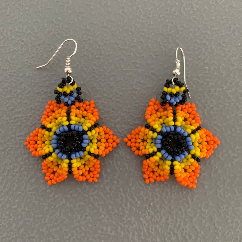 Beaded flower Earrings 6