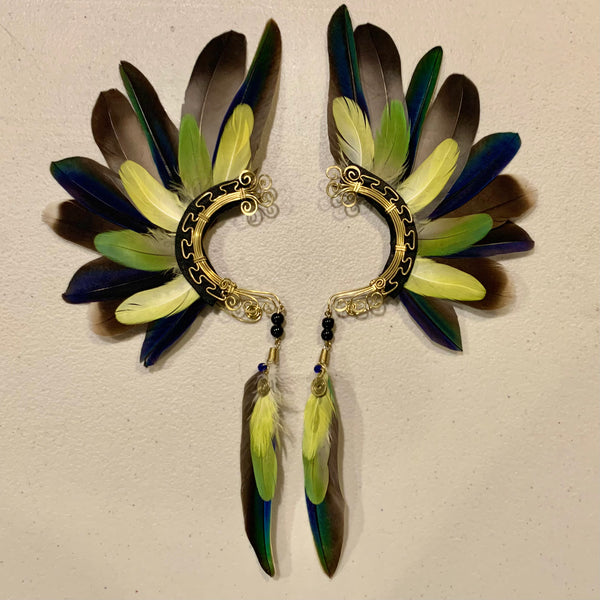 Feather wing cuff Earrings 714