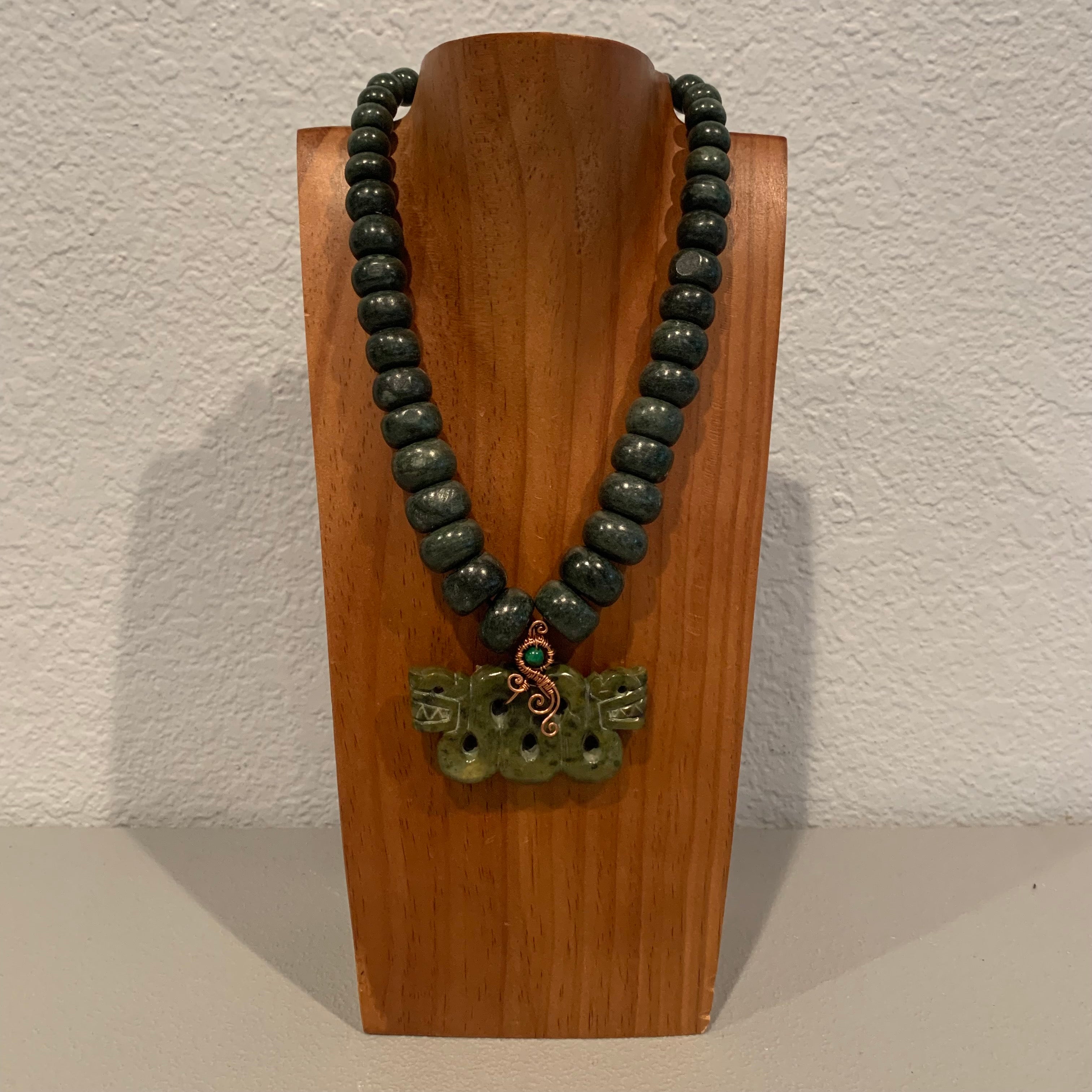 Necklace - Guatamala Jade Quetzalcoatl 37