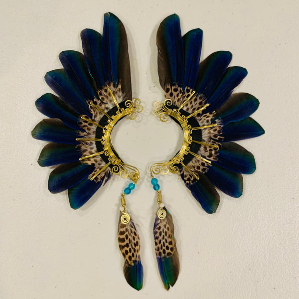 Feather wing cuff Earrings 823
