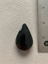 Obsidian - 2” tear drop