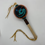 Aztec Dance Rattle painted 23