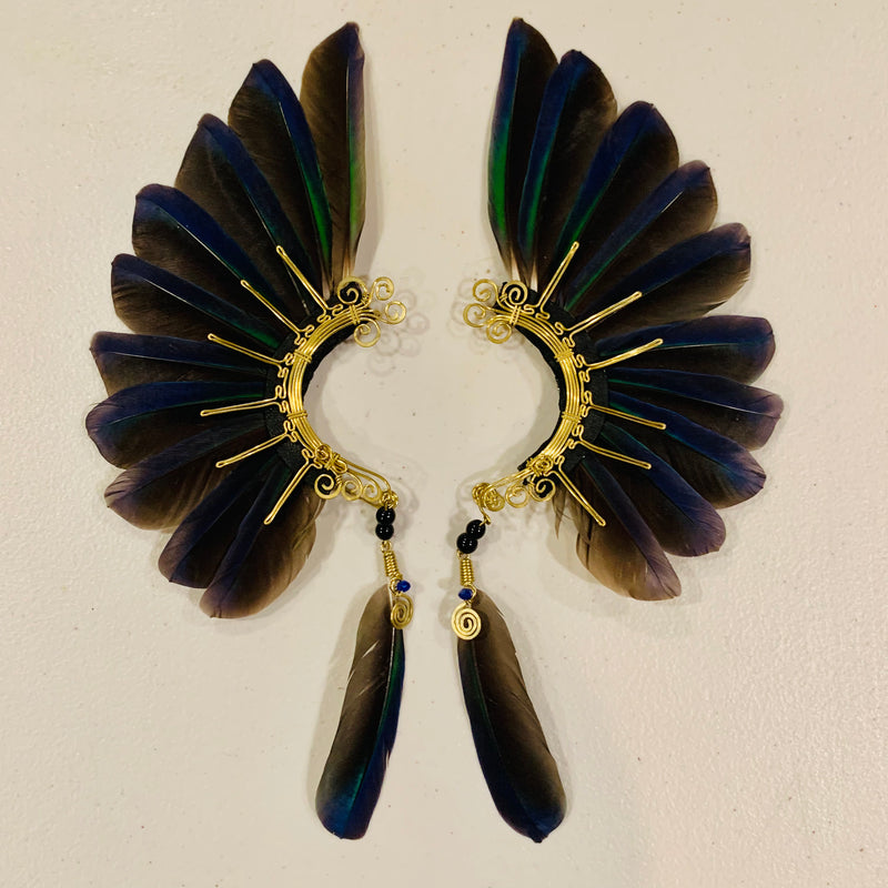 Feather wing cuff Earrings 824