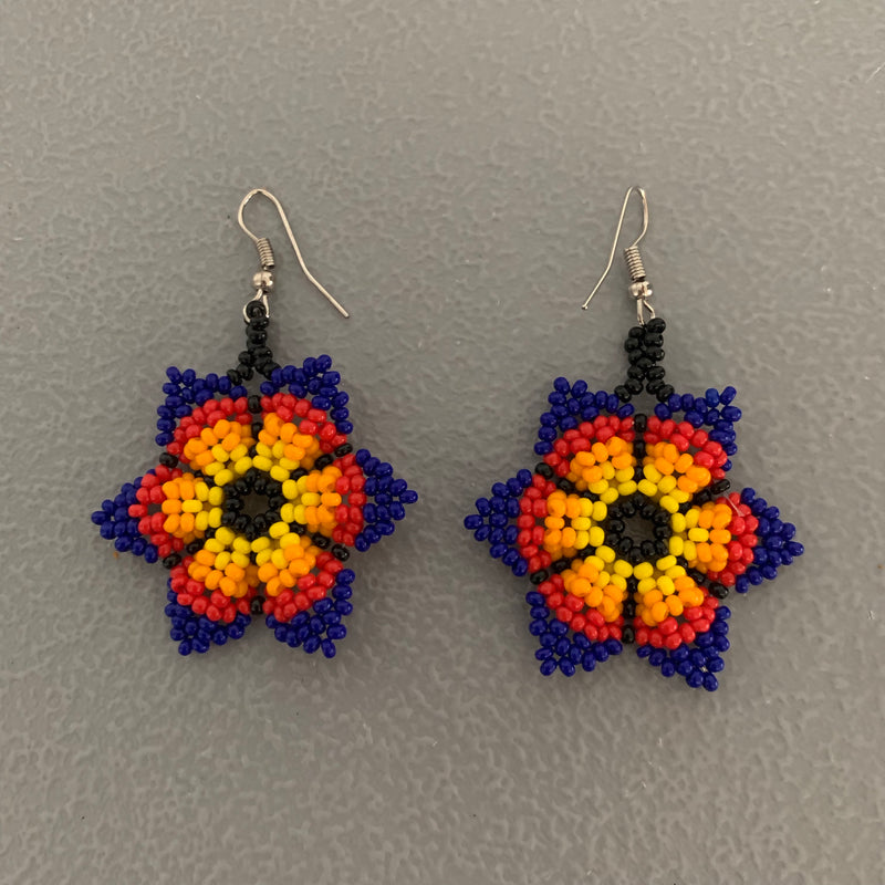 Beaded flower Earrings 1