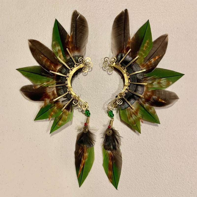 Feather wing cuff Earrings 754
